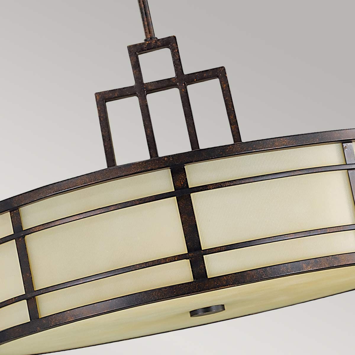 Fusion 3 Light Pendant Grecian Bronze - FE-FUSION-P-L