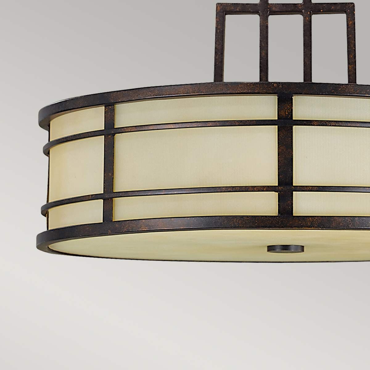 Fusion 3 Light Pendant Grecian Bronze - FE-FUSION-P-L