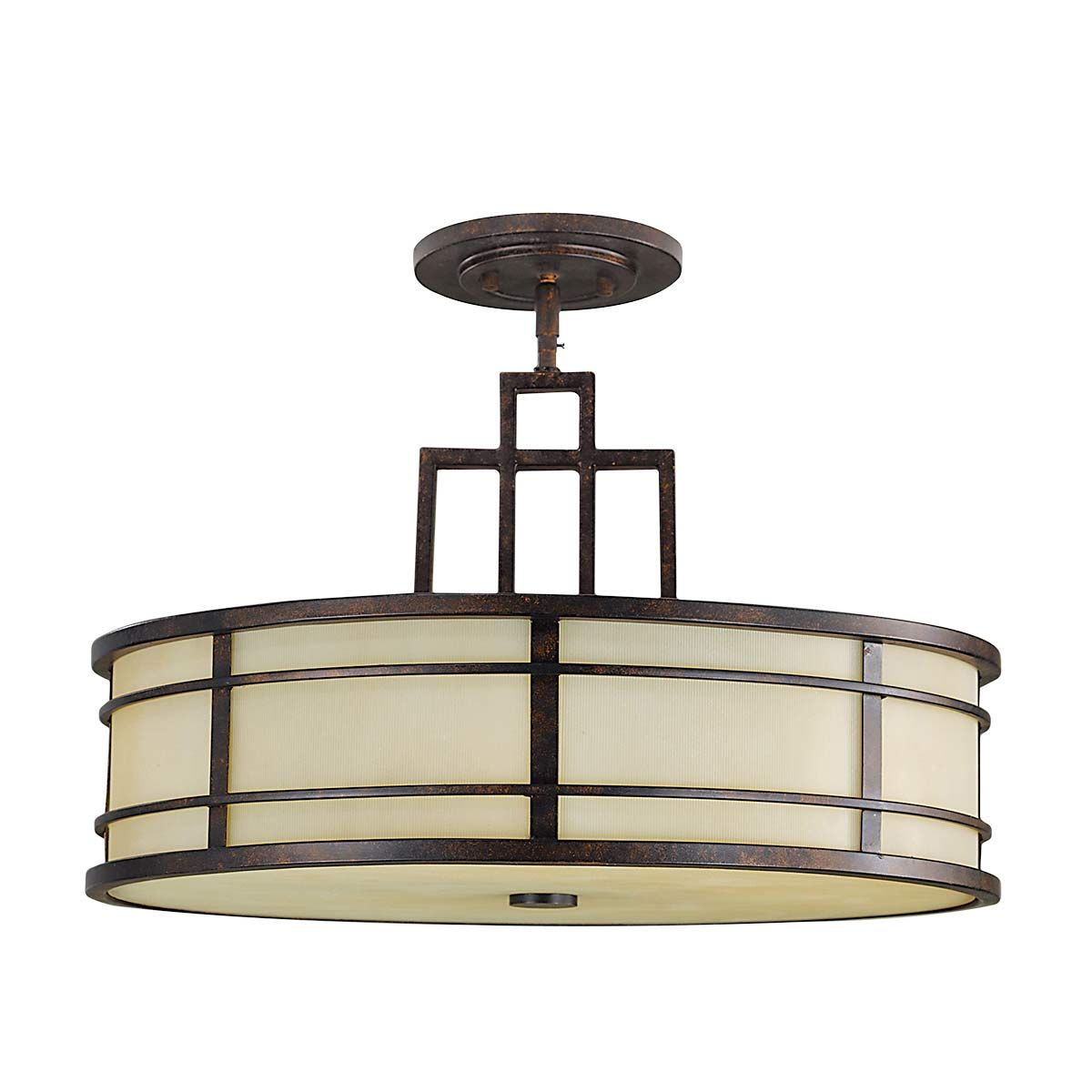 Fusion 3 Light Pendant Grecian Bronze - FE-FUSION-P-L