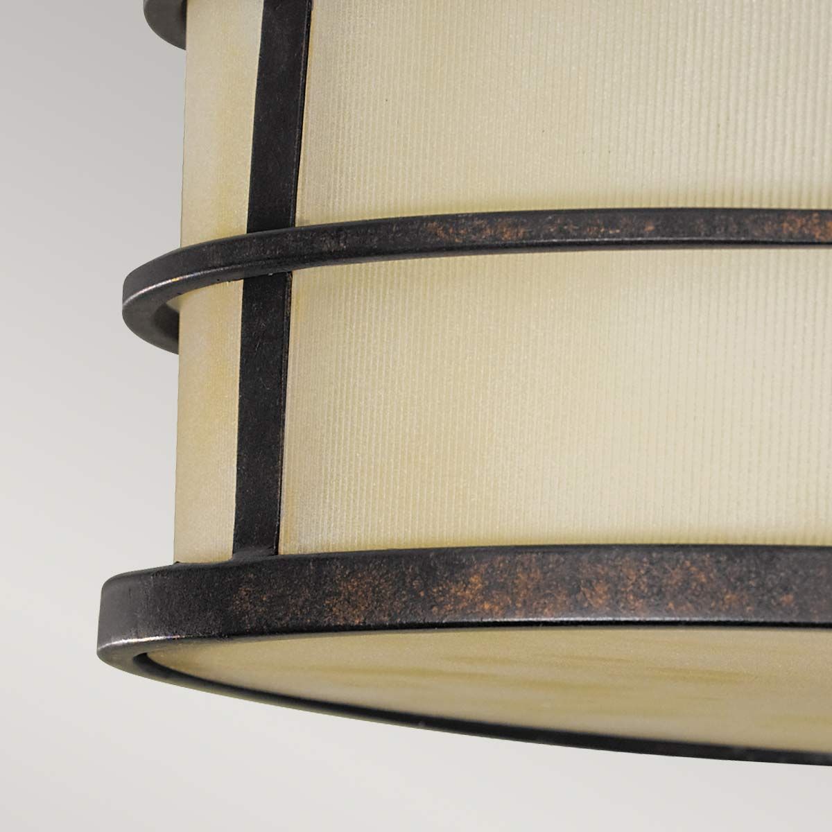 Fusion 3 Light Semi Flush Mount Light Grecian Bronze - FE-FUSION-SF