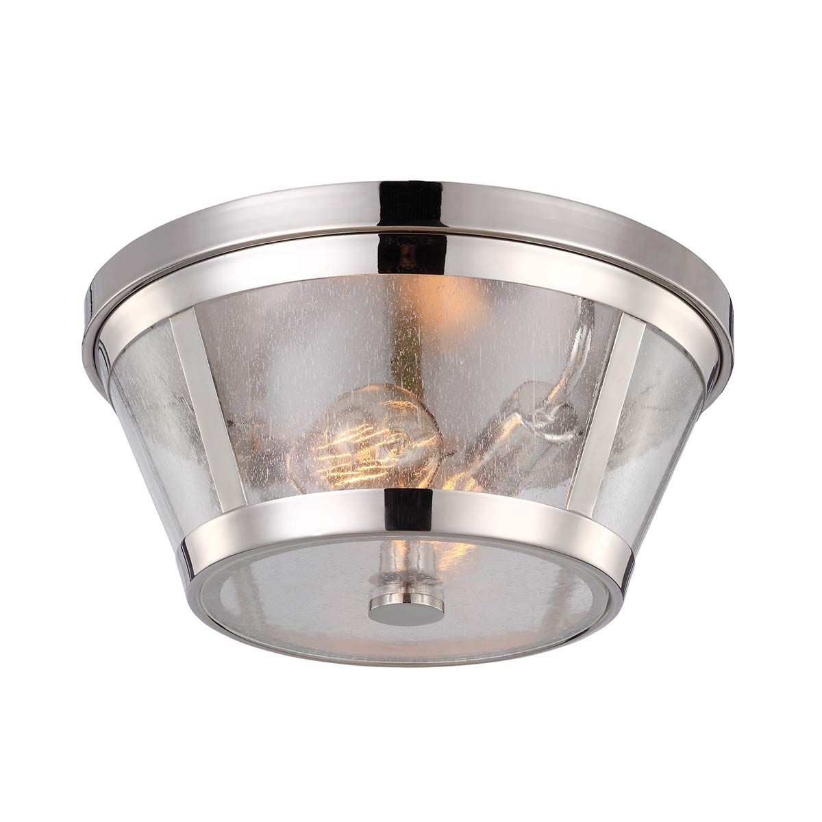 Harrow 2 Light Flush Mount Light Polished Nickel - FE-HARROW-F