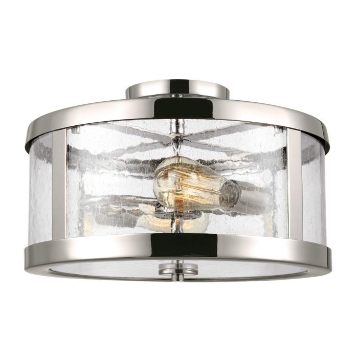 Harrow 2 Light Semi Flush Mount Light Polished Nickel - FE-HARROW-SF