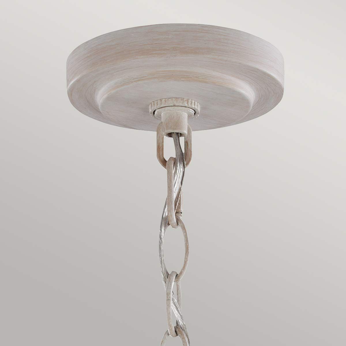 Hartsville 5 Light Chandelier Chalk Washed & Beachwood - FE-HARTSVILLE5