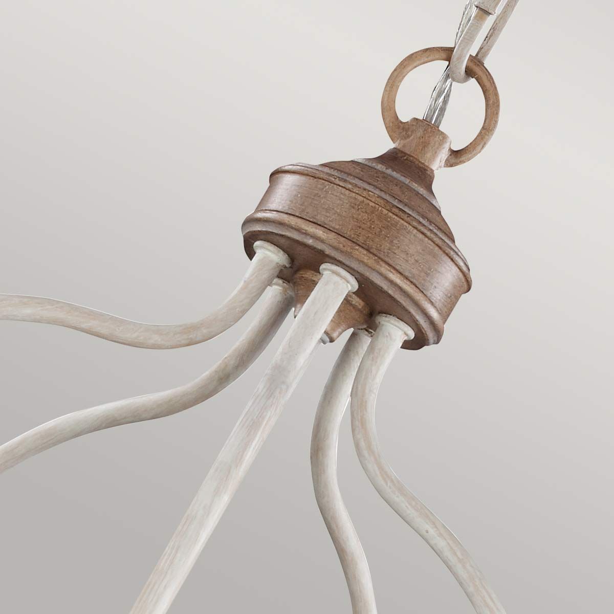 Hartsville 5 Light Chandelier Chalk Washed & Beachwood - FE-HARTSVILLE5