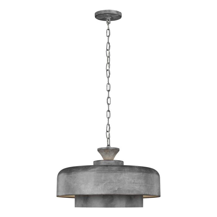 Haymarket 1 Light Pendant Weathered Galvanized - FE-HAYMARKET-P