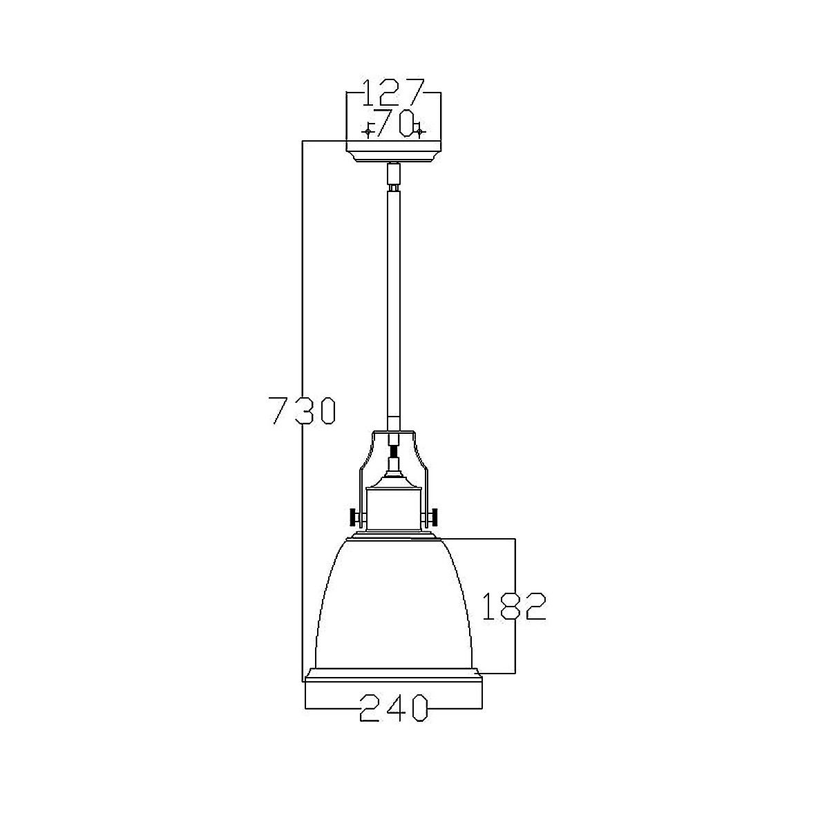 Hobson 1 Light Medium Pendant Satin Nickel - FE-HOBSON-P-M-SN