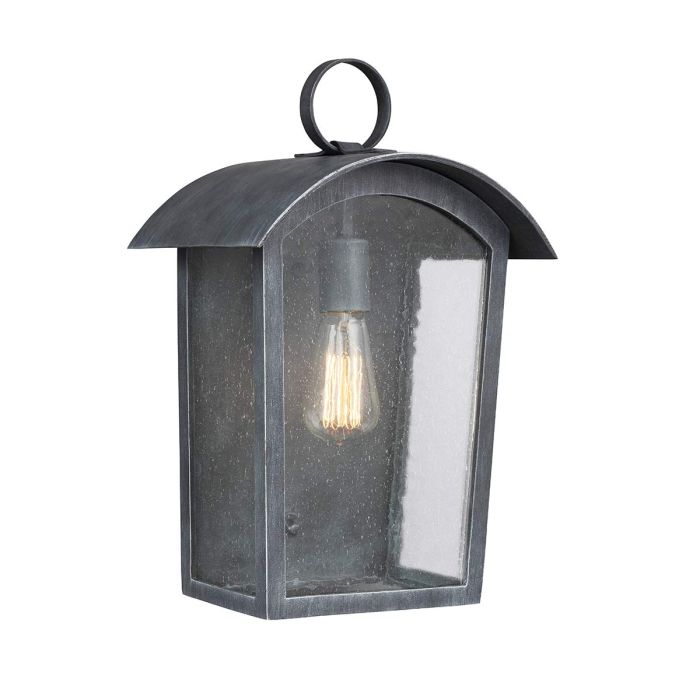 Hodges Large Wall Lantern Ash Black - FE-HODGES-L