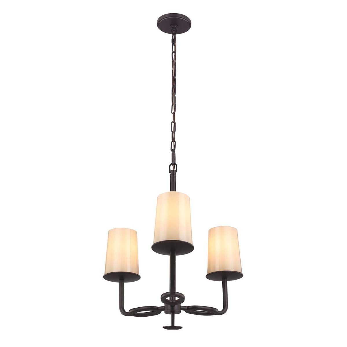 Huntley 3 Light Chandelier Oil Rubbed Bronze - FE-HUNTLEY3