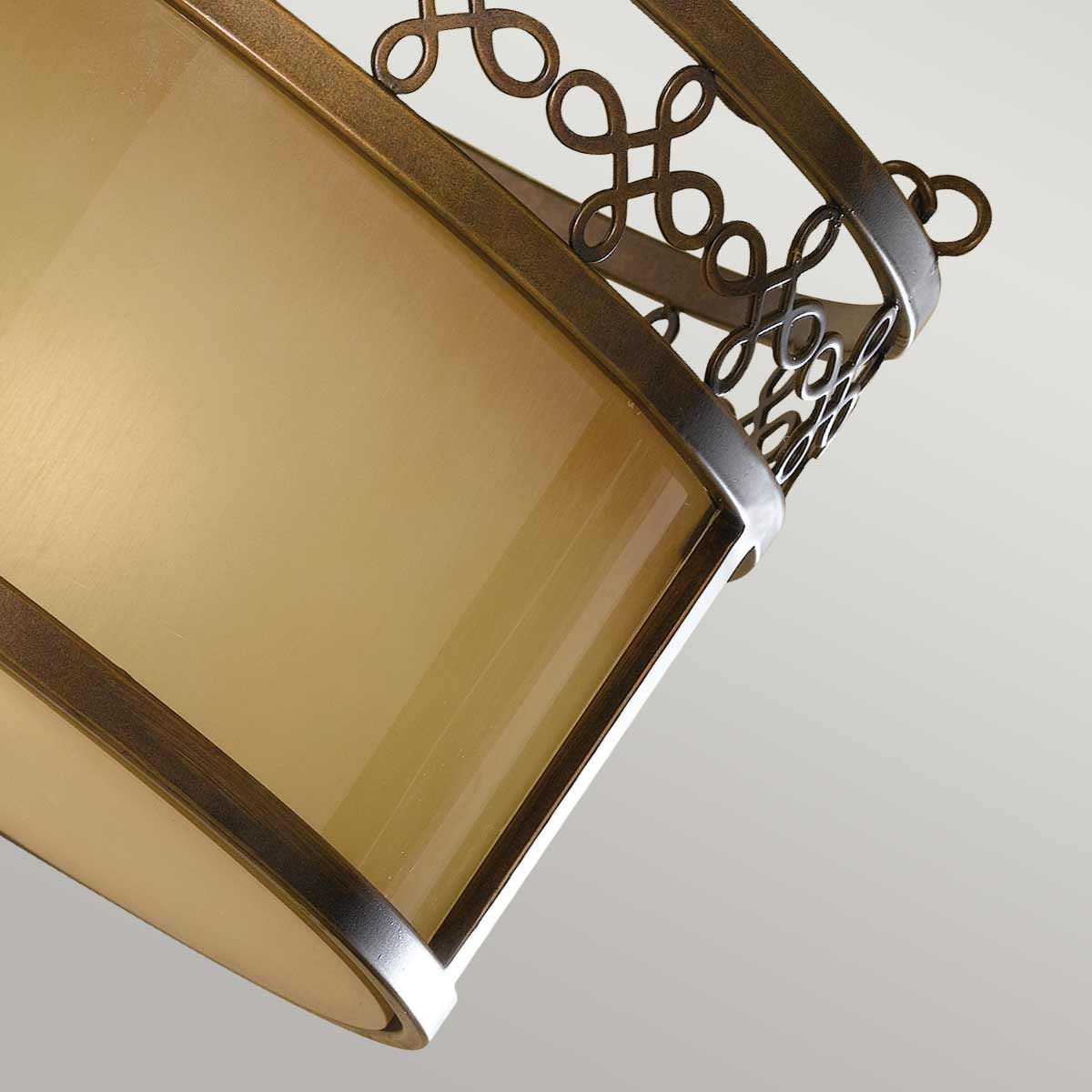 Justine 3 Light Semi Flush Mount Light Astral Bronze - FE-JUSTINE-SF