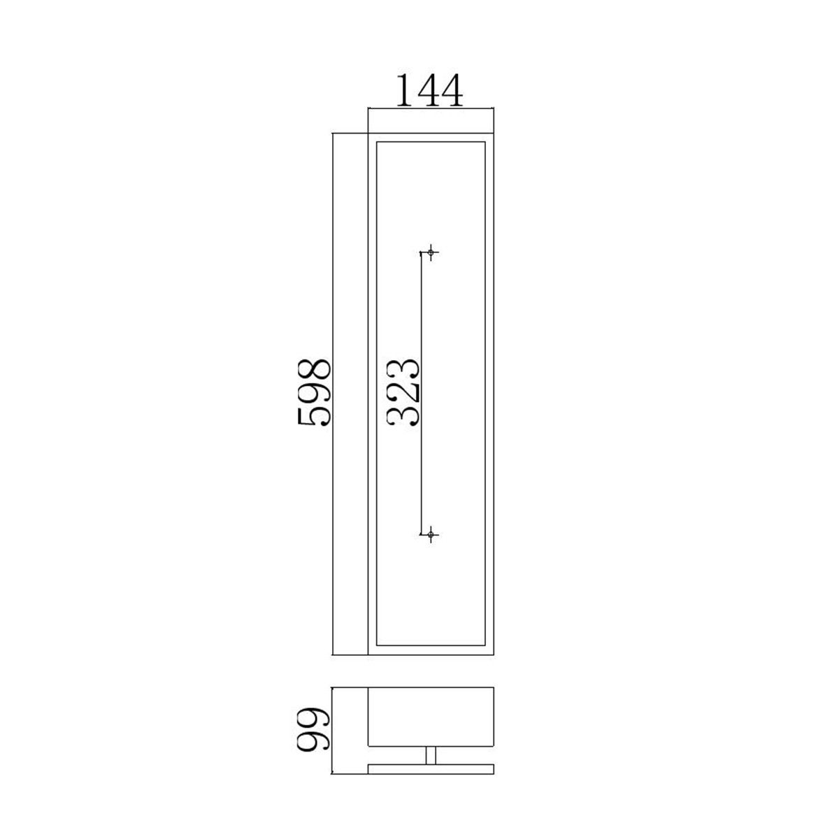 Kenney LED Wall Light 40W 2700K Sunrise Silver - FE-KENNEY-LED