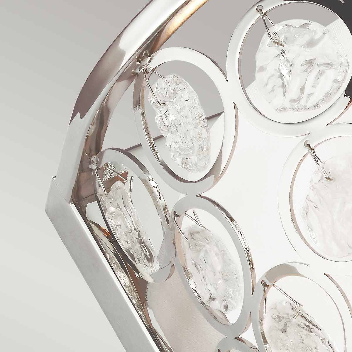 Lexi 1 Light Wall Light Polished Nickel - FE-LEXI1