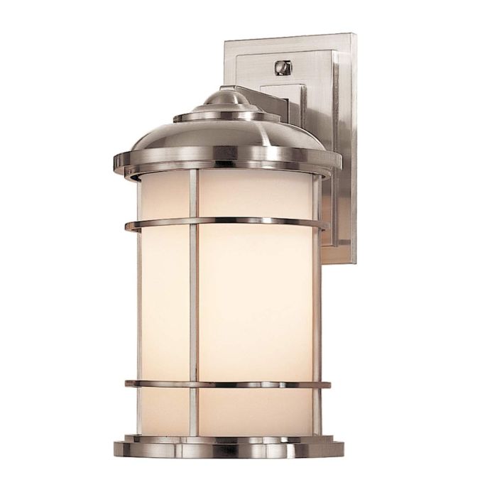 Lighthouse Medium Wall Lantern Brushed Steel - FE-LIGHTHOUSE2-M