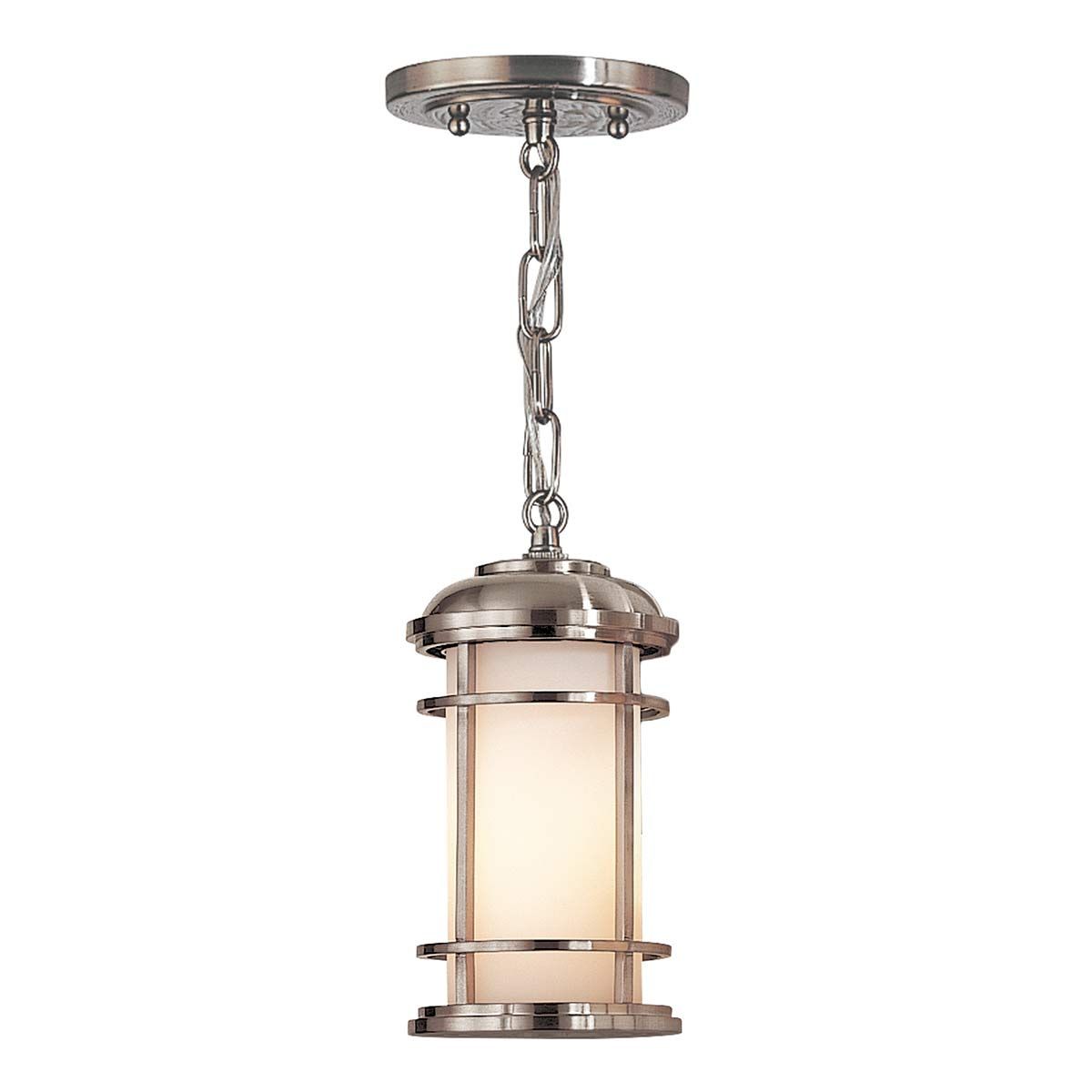 Lighthouse Small Chain Lantern Brushed Steel - FE-LIGHTHOUSE8-S