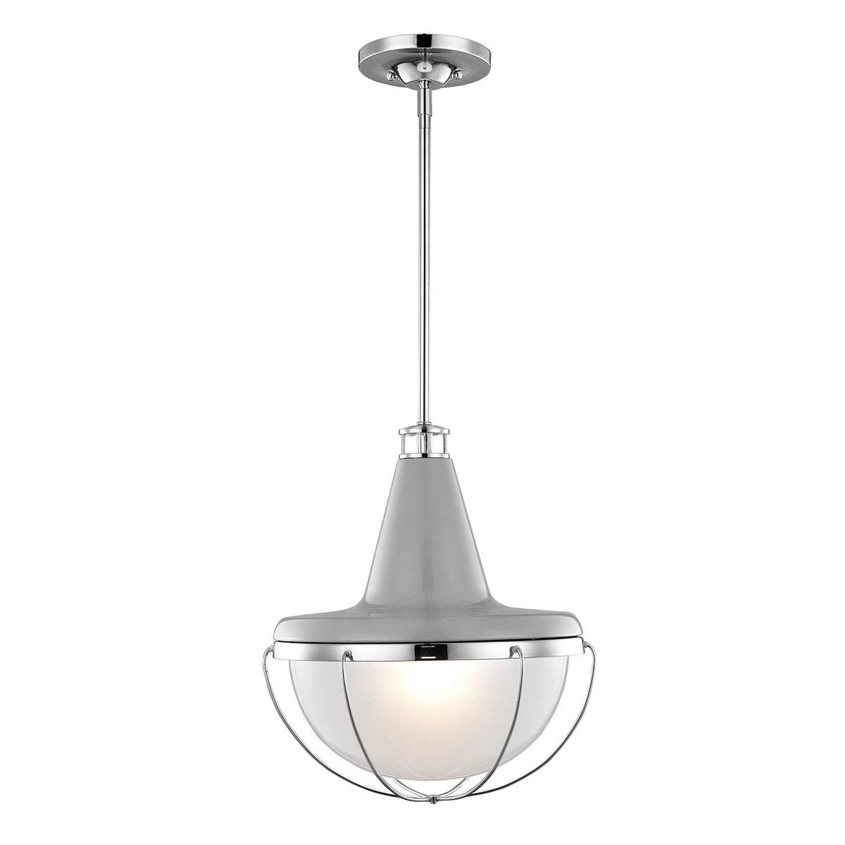 Livingston 1 Light Pendant Polished Nickel - FE-LIVINGSTON-P-M