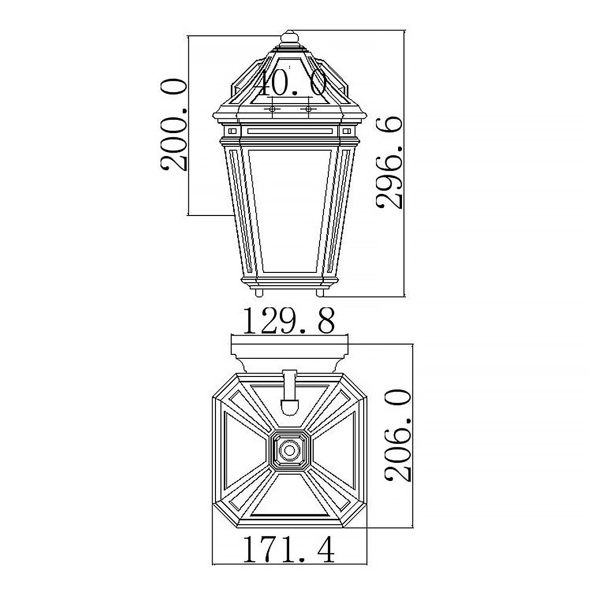 Londontowne Wall Lantern Weathered Chestnut - FE-LONDONTOWNE