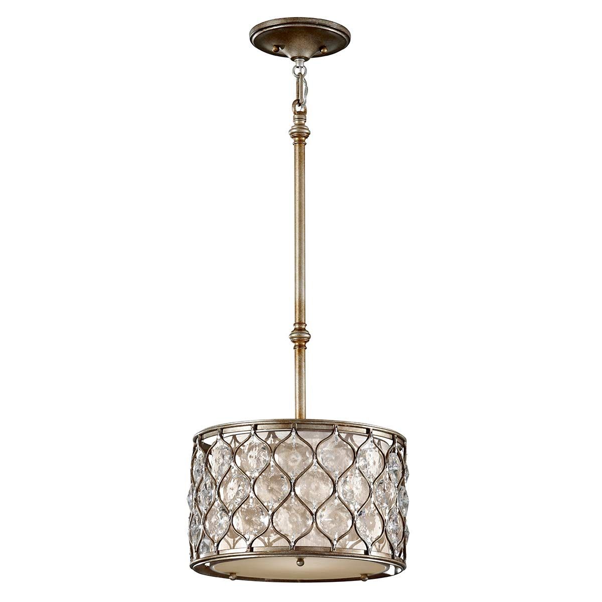 Lucia 1 Light Pendant Light Burnished Silver - FE-LUCIA-P-C