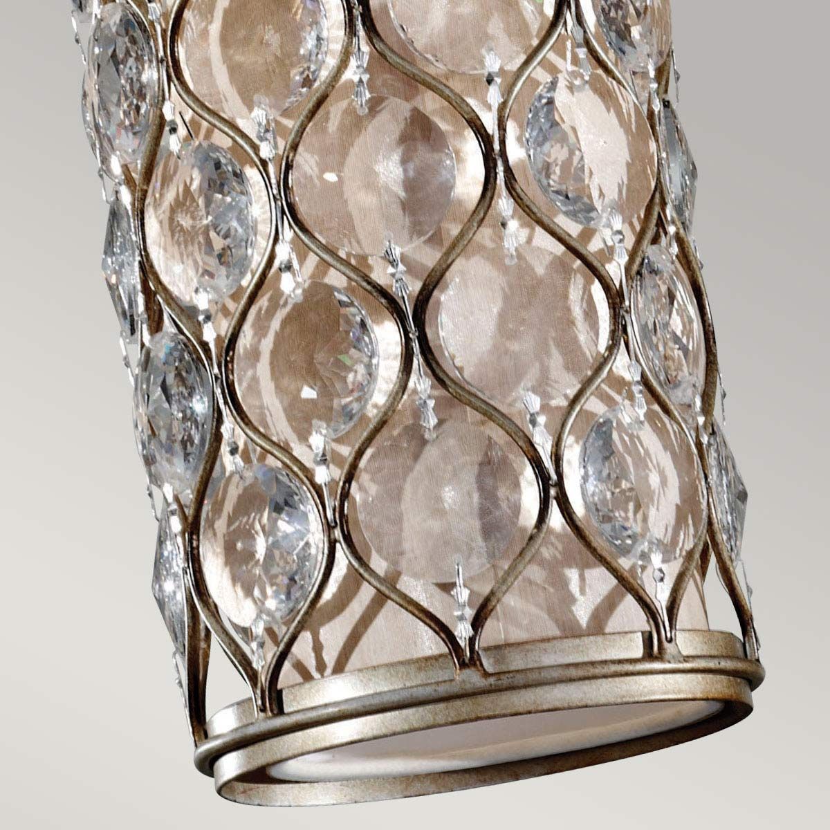 Lucia 1 Light Pendant Burnished Silver - FE-LUCIA-P-D