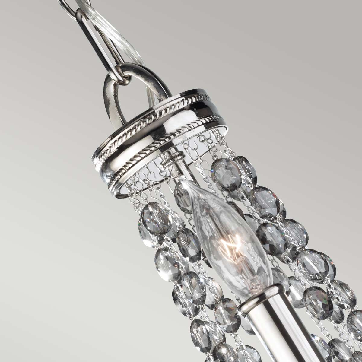 Malia 3 Light Chandelier Polished Nickel - FE-MALIA3