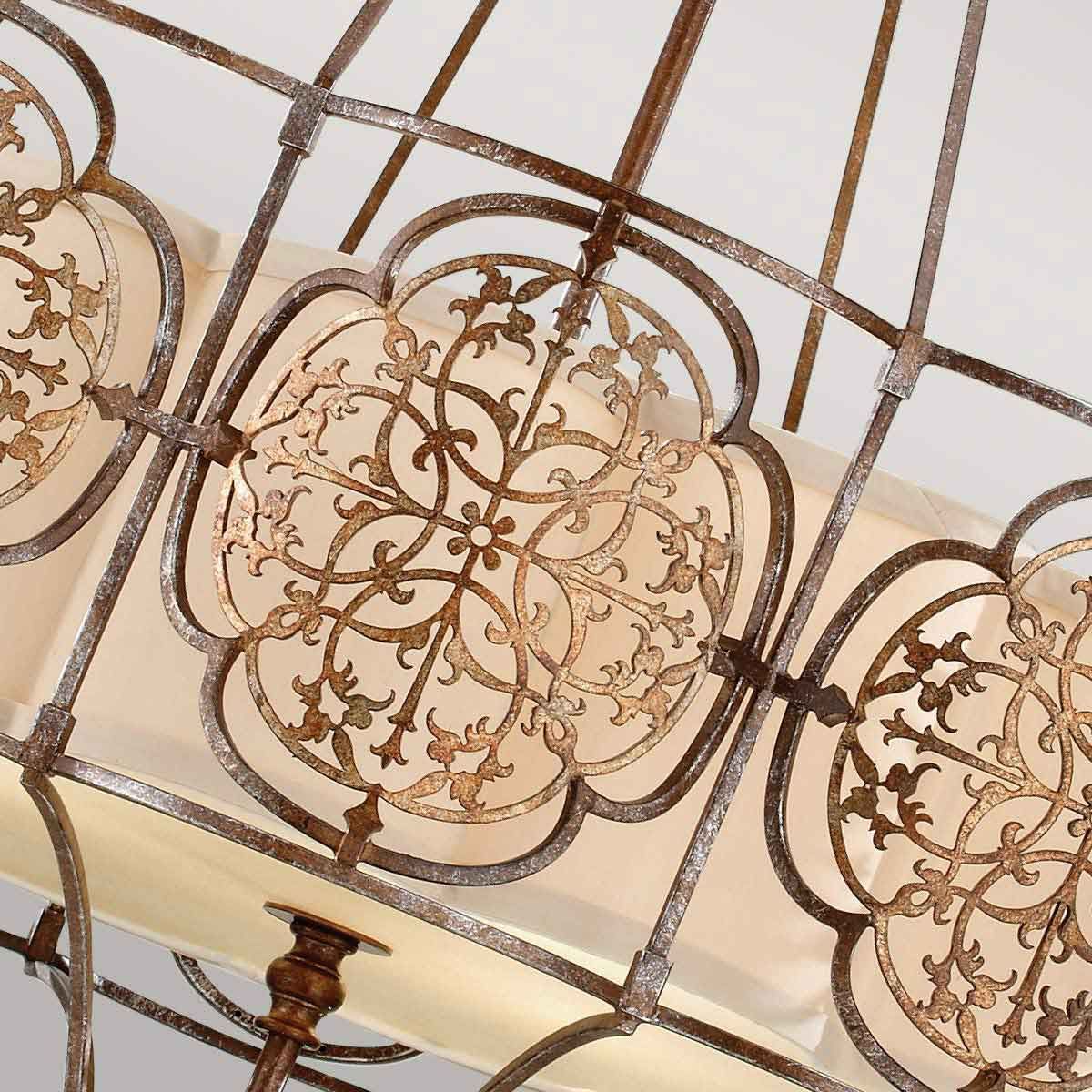 Marcella 4 Light Chandelier British Bronze & Oxidized Bronze - FE-MARCELLA4