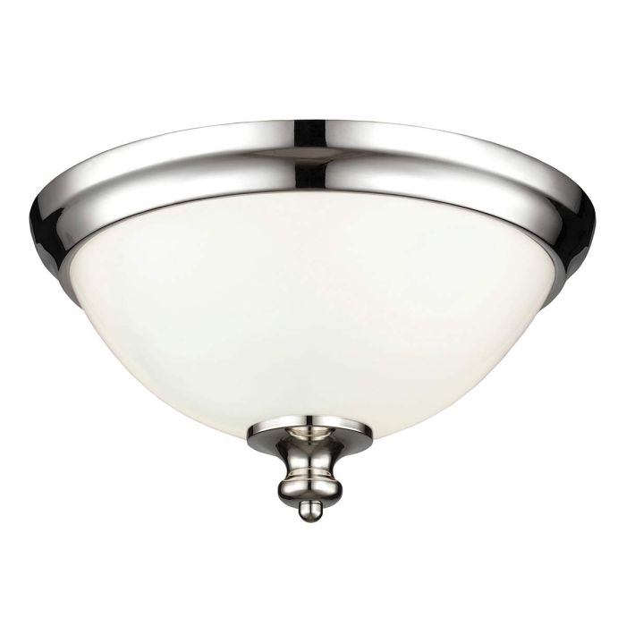 Parkman 2 Light Flush Mount Light Polished Nickel - FE-PARKMAN-F-PN