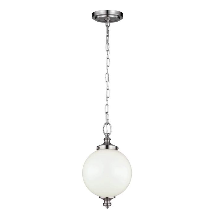 Parkman Small Pendant Light Brushed Steel - FE-PARKMAN-PS-BS