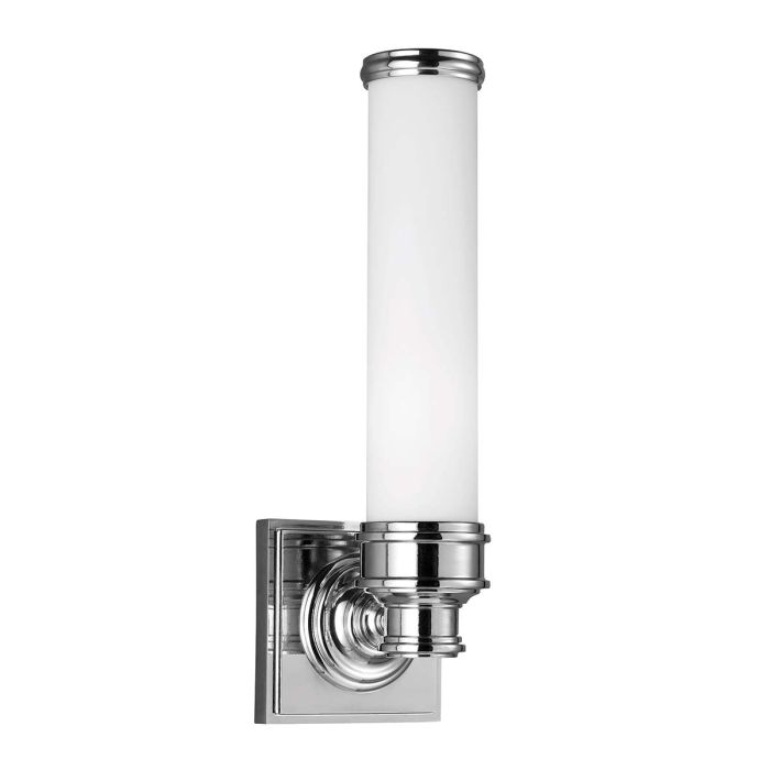 Payne Vanity Light Opal Glass Polished Chrome - FE-PAYNE1-BATH