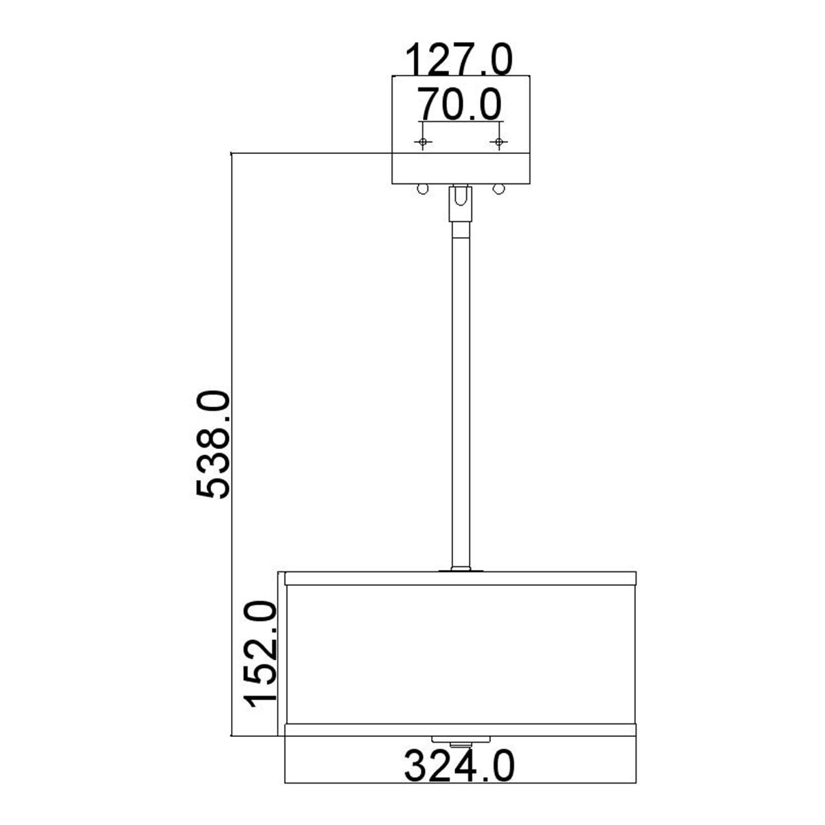 Prospect Park 2 Light Semi Flush Mount Light Satin Nickel & Chrome - FE-PROSPECT-PARK-SF