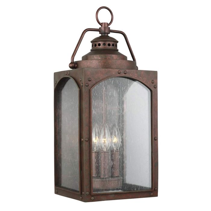 Randhurst 3 Light Large Wall Lantern Copper Oxide - FE-RANDHURST-L-CO