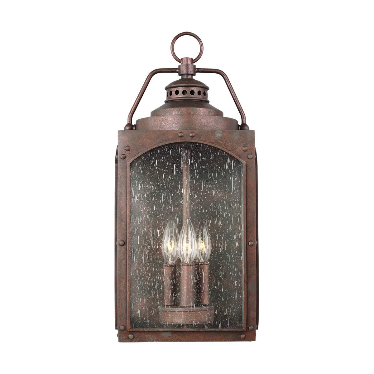 Randhurst 3 Light Large Wall Lantern Copper Oxide - FE-RANDHURST-L-CO