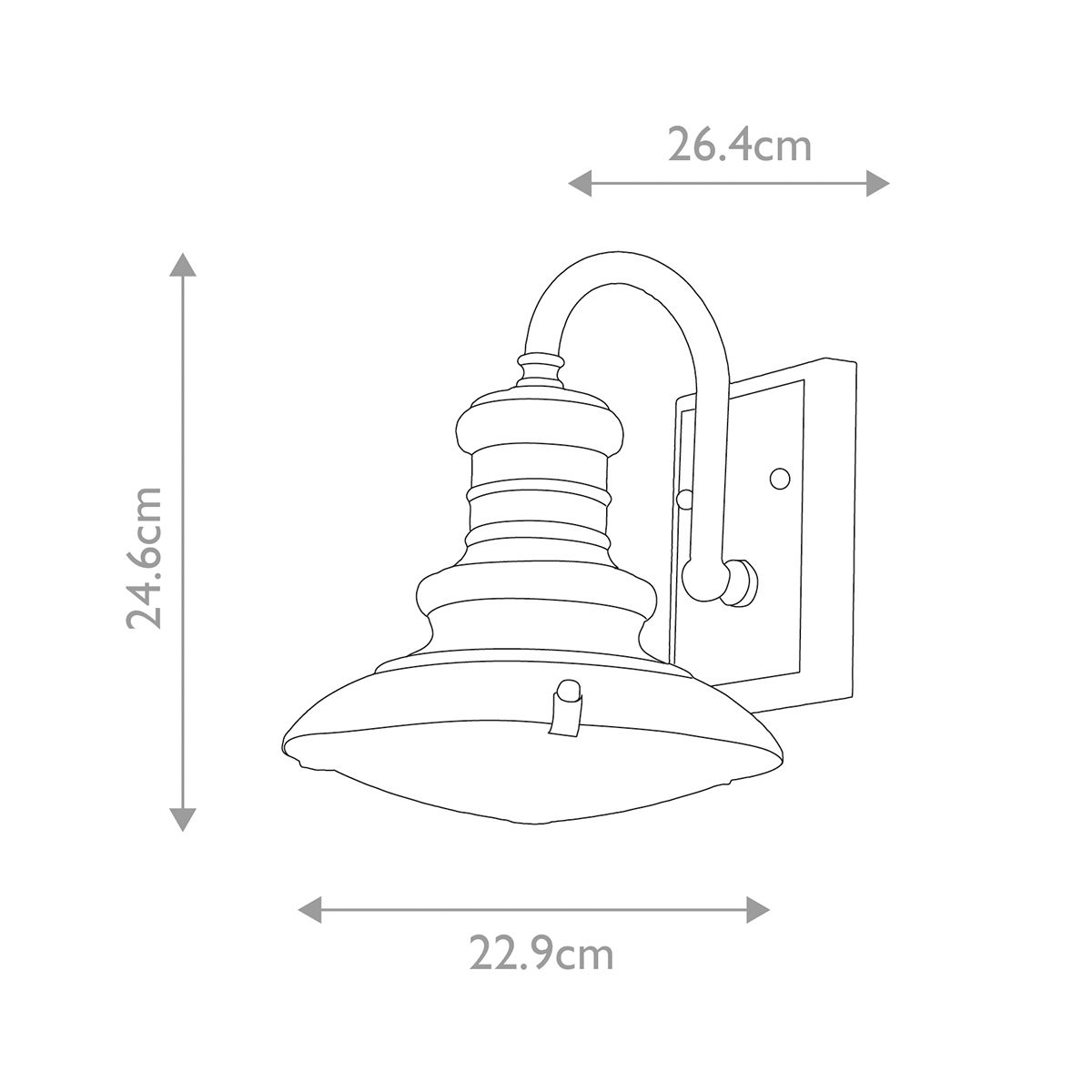 Redding Station Light Small Wall Lantern Restoration Bronze - FE-REDDING2-S-RB