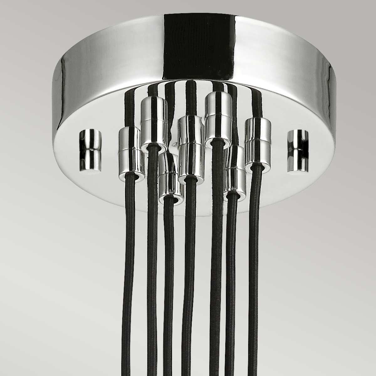 Rubin 7 Light Cluster Pendant Polished Nickel - FE-RUBIN-7P