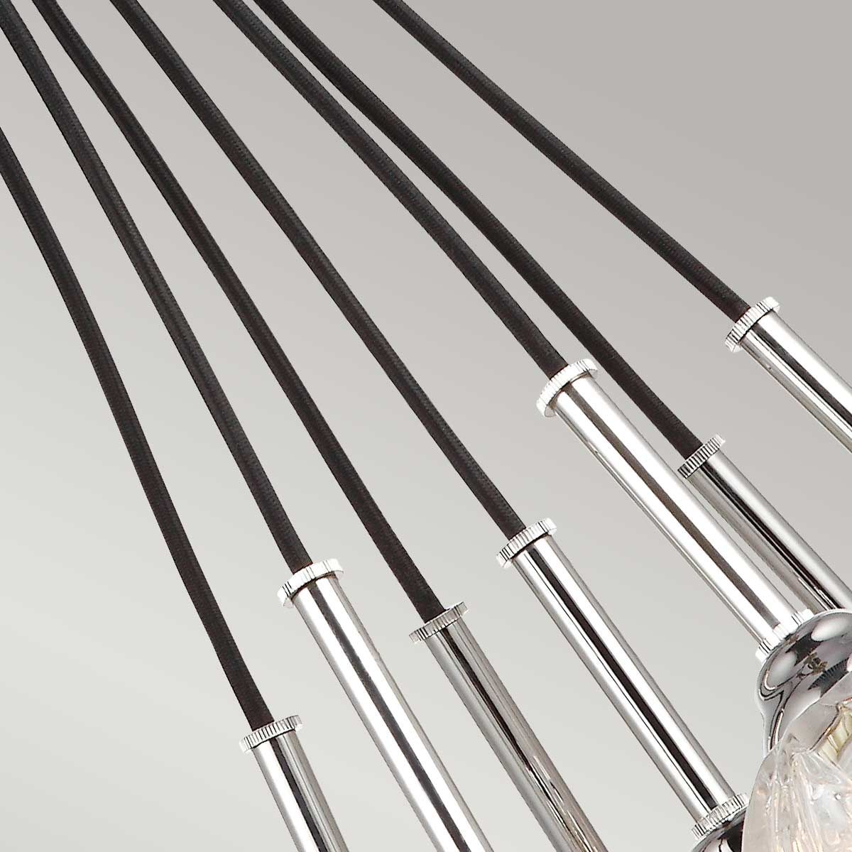 Rubin 7 Light Cluster Pendant Polished Nickel - FE-RUBIN-7P