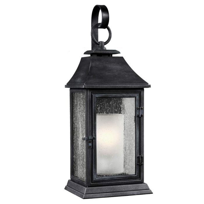 Shepherd Large Wall Lantern Dark Weathered Zinc - FE-SHEPHERD-2L