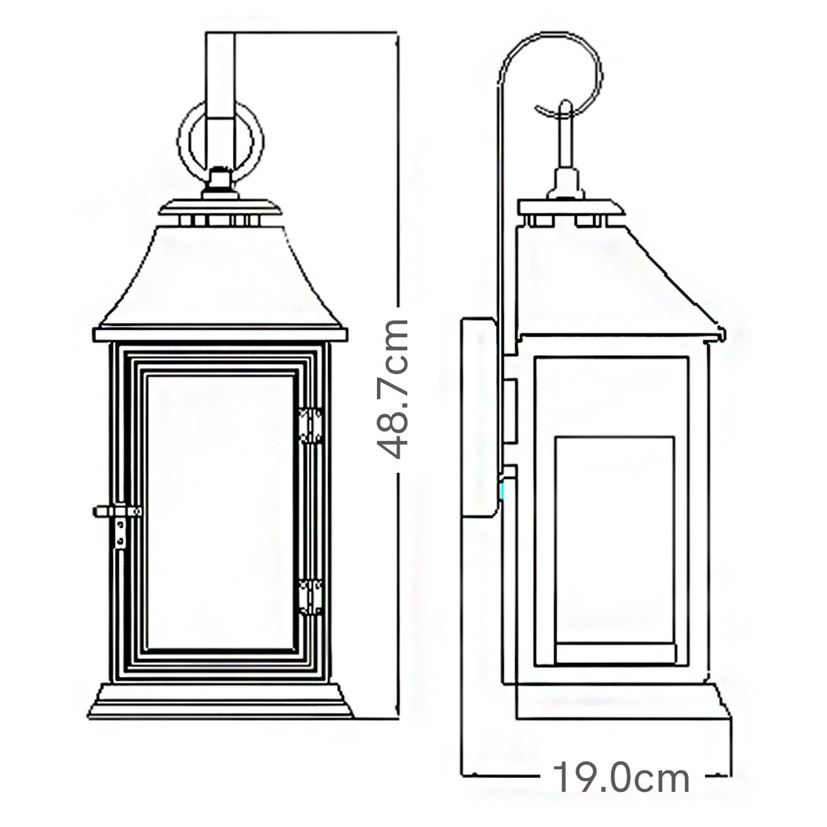 Shepherd 2 Light Medium Wall Lantern Dark Weathered Zinc - FE-SHEPHERD-2M