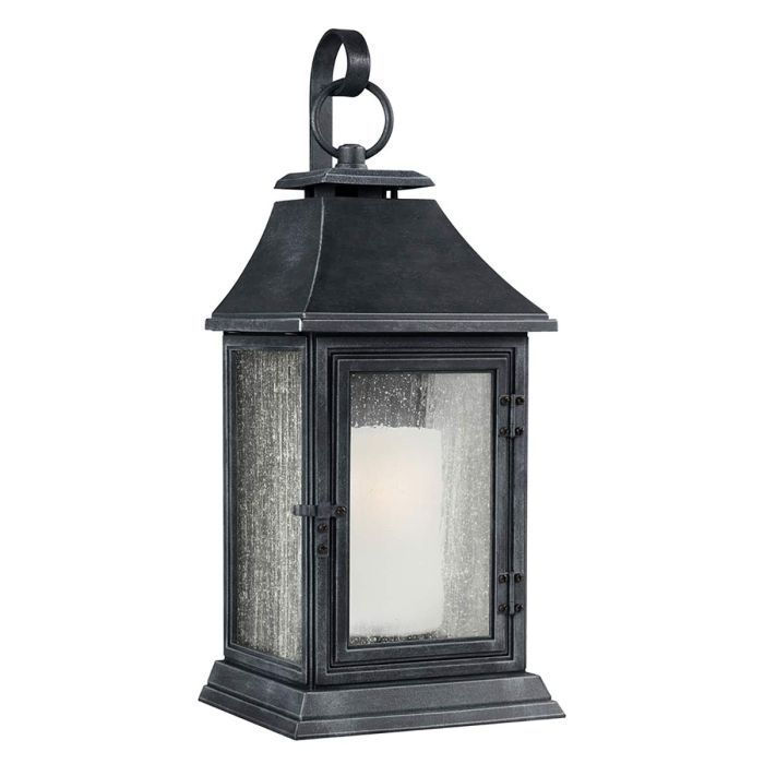 Shepherd Extra Large Wall Lantern Dark Weathered Zinc - FE-SHEPHERD-2XL