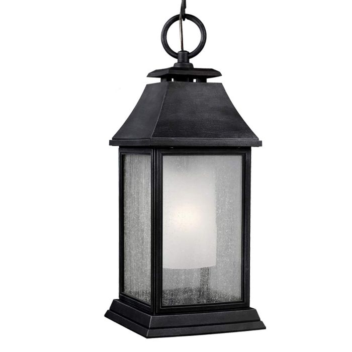 Shepherd Large Chain Lantern Dark Weathered Zinc - FE-SHEPHERD-8L