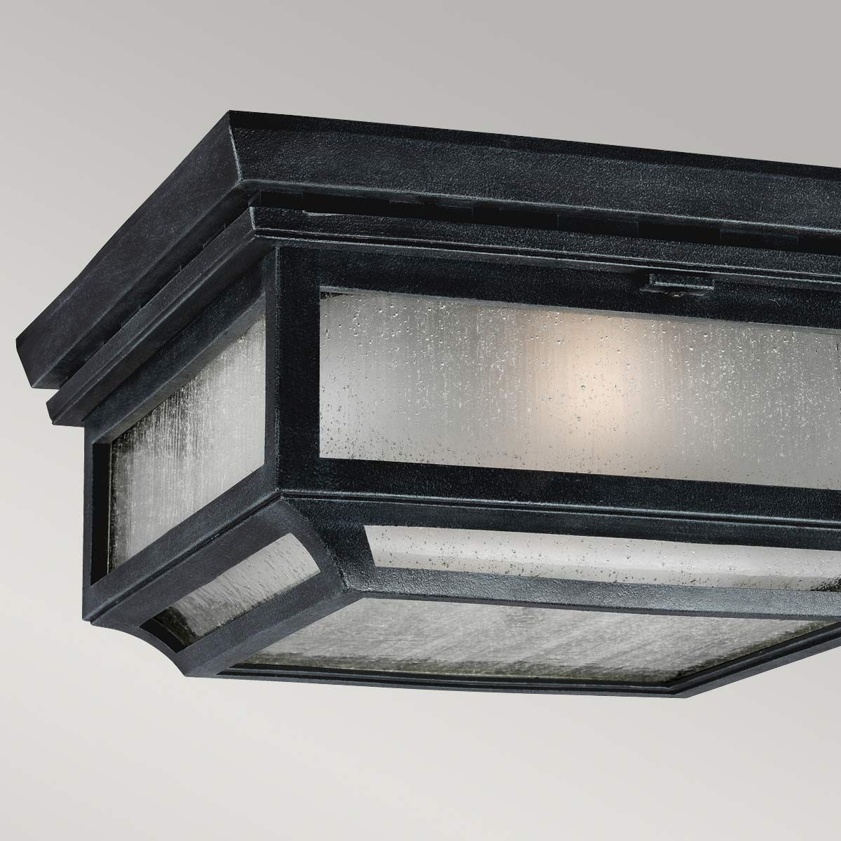 Shepherd 2 Light Flush Mount Light Dark Weathered Zinc - FE-SHEPHERD-F