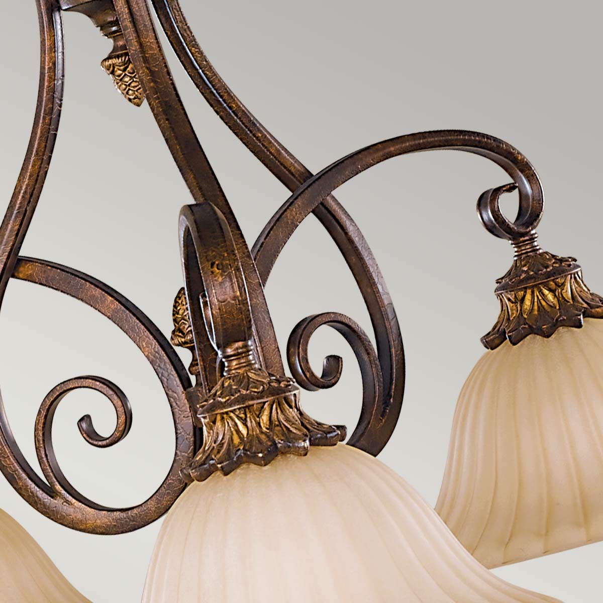 Sonoma Valley 3 Light Chandelier Aged Tortoise Shell - FE-SONOMAVALLEY3