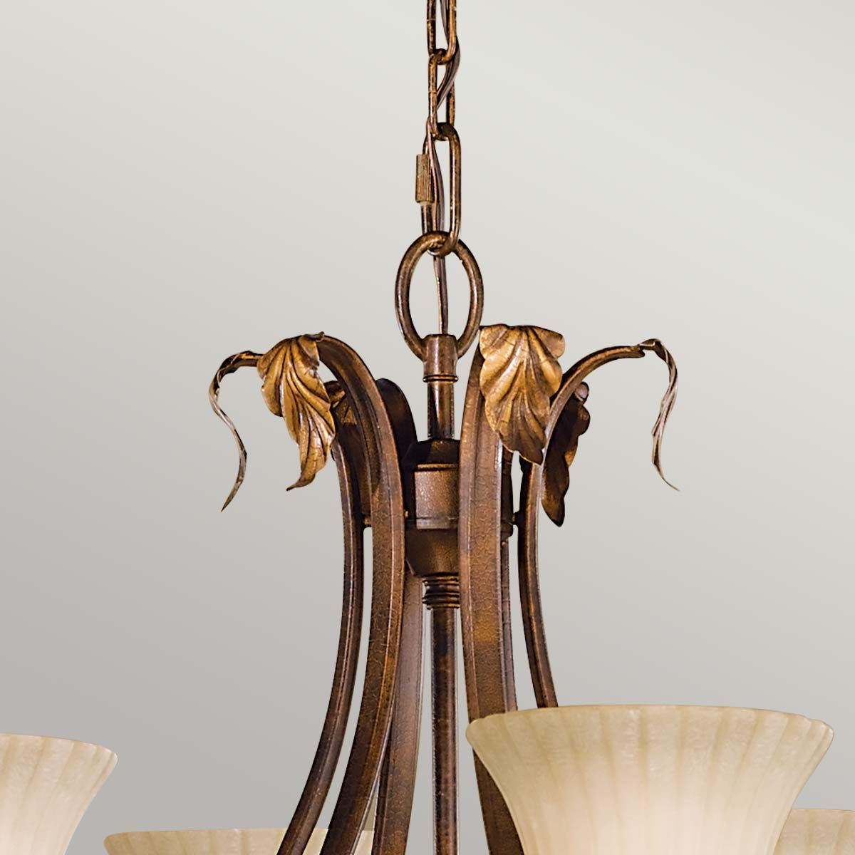 Sonoma Valley 6 Light Chandelier Aged Tortoise Shell - FE-SONOMAVALLEY6