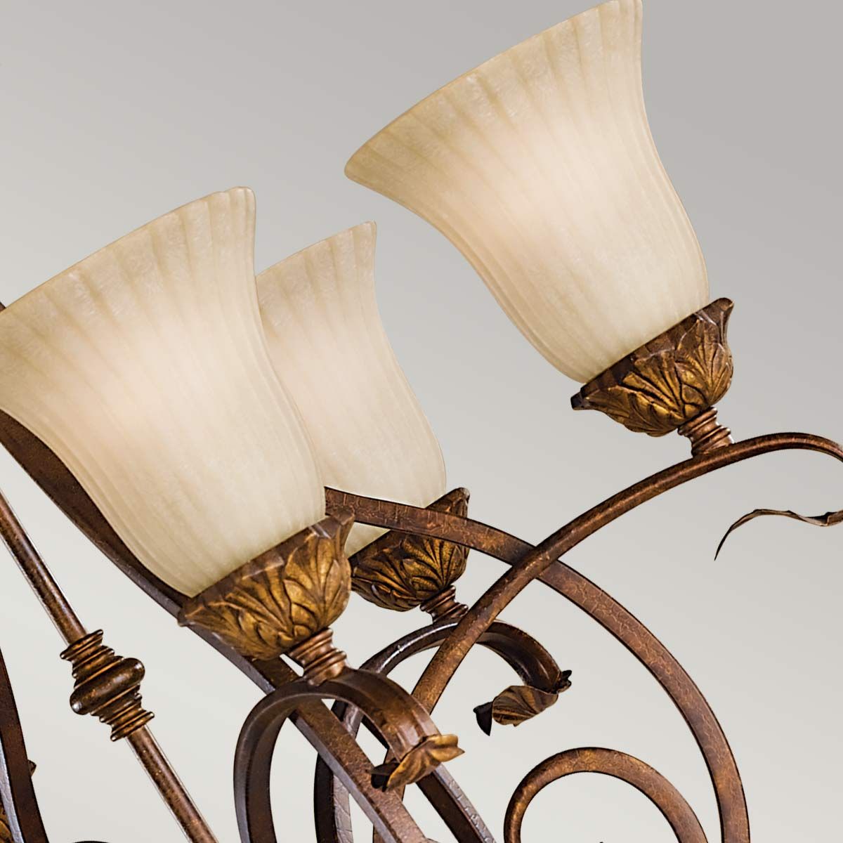 Sonoma Valley 6 Light Chandelier Aged Tortoise Shell - FE-SONOMAVALLEY6