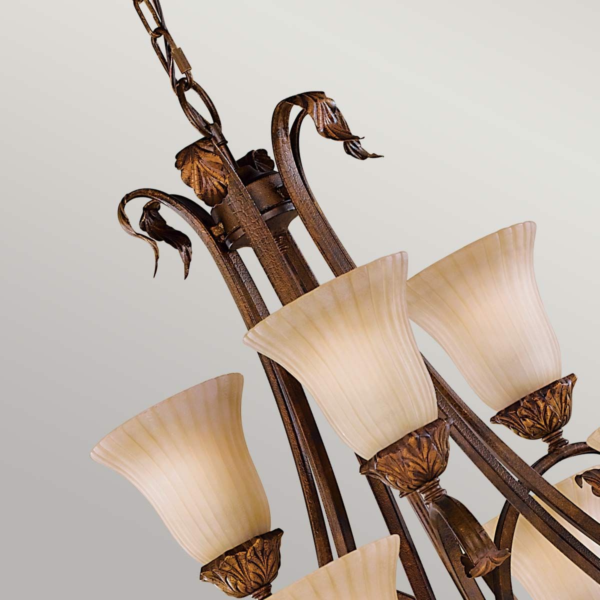 Sonoma Valley 9 Light Chandelier Aged Tortoise Shell - FE-SONOMAVALLEY9