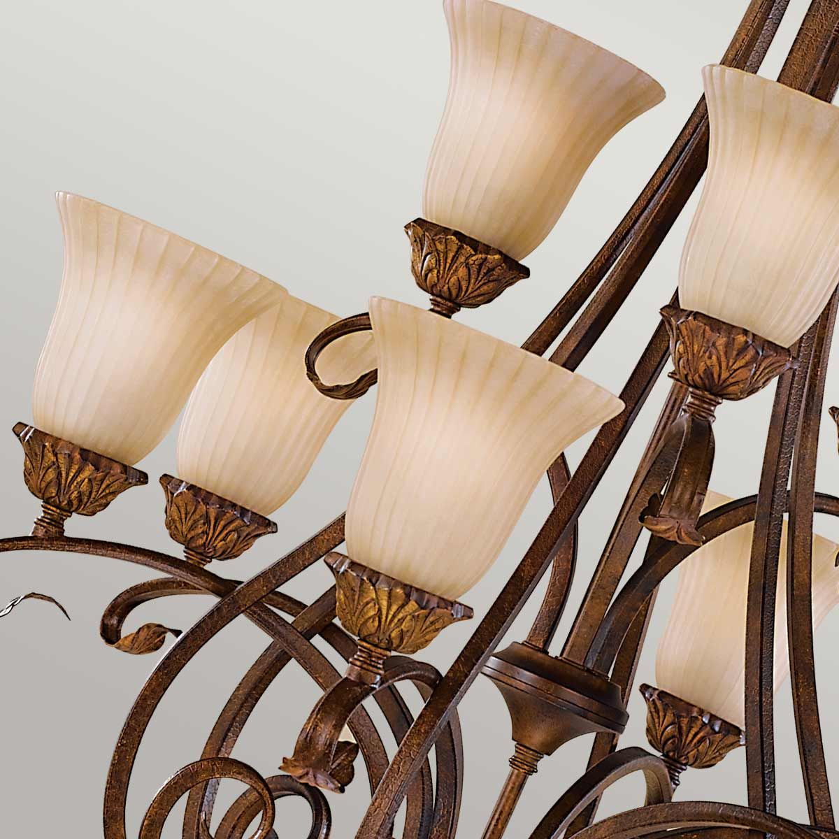 Sonoma Valley 9 Light Chandelier Aged Tortoise Shell - FE-SONOMAVALLEY9