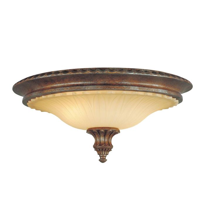 Stirling Castle 2 Light Flush Mount Light British Bronze - FE-STIRLING-CASTLE-F