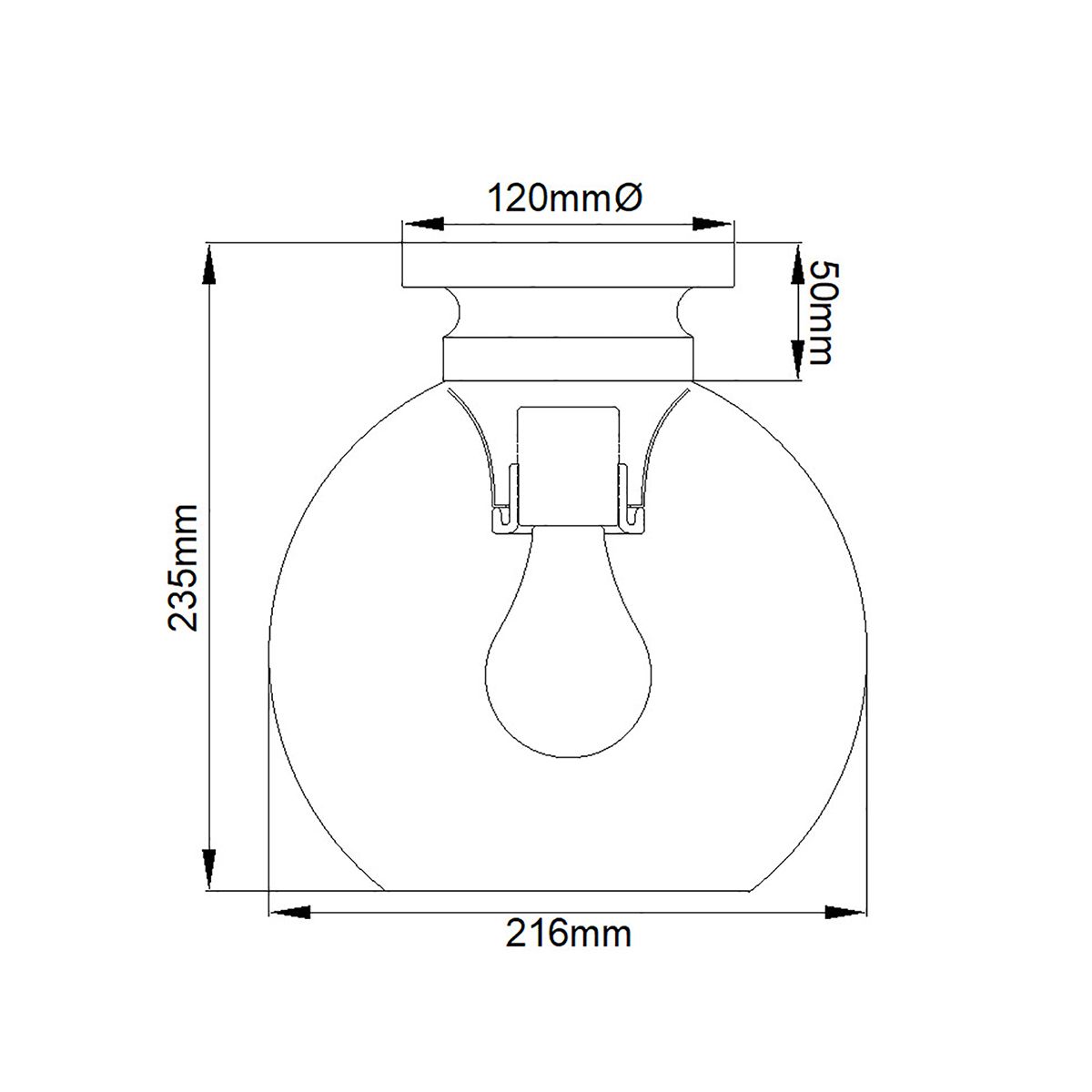 Tabby Flush Mount Light Polished Nickel - FE-TABBY-F-PN