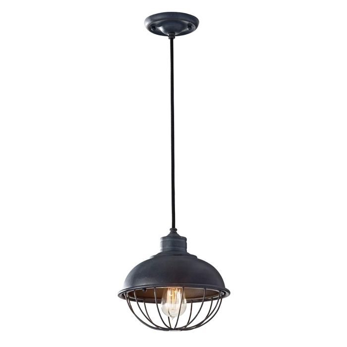 Urban Renewal 1 Light Pendant Antique Forged Iron - FE-URBANRWL-P-B