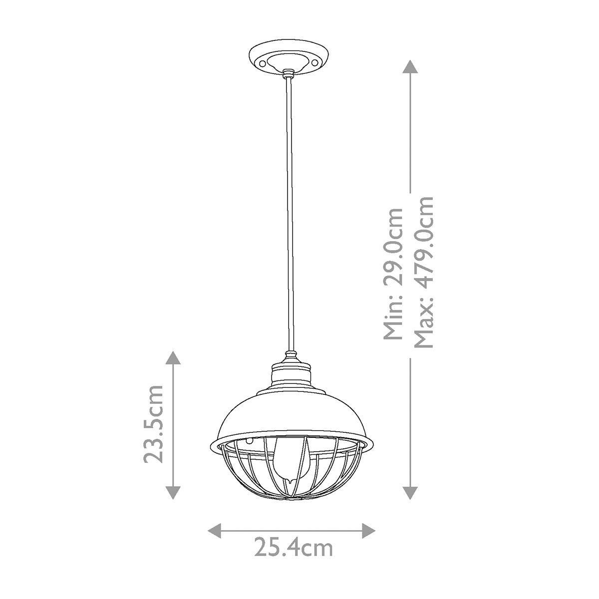 Urban Renewal 1 Light Pendant Antique Forged Iron - FE-URBANRWL-P-B