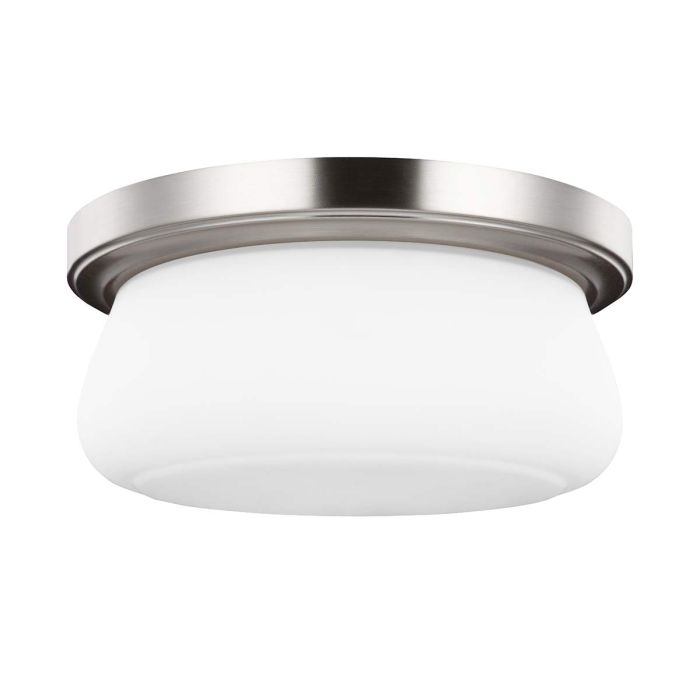 Vintner Steel 2 Light Flush Mount Light Satin Nickel - FE-VINTNER-F-M