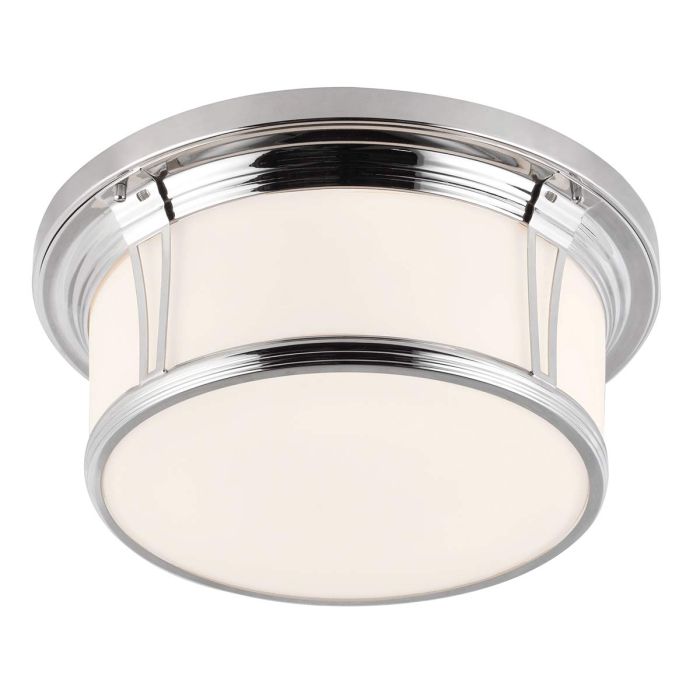 Woodward 3 Light Large Flush Mount Light Polished Chrome - FE-WOODWARD-F-L