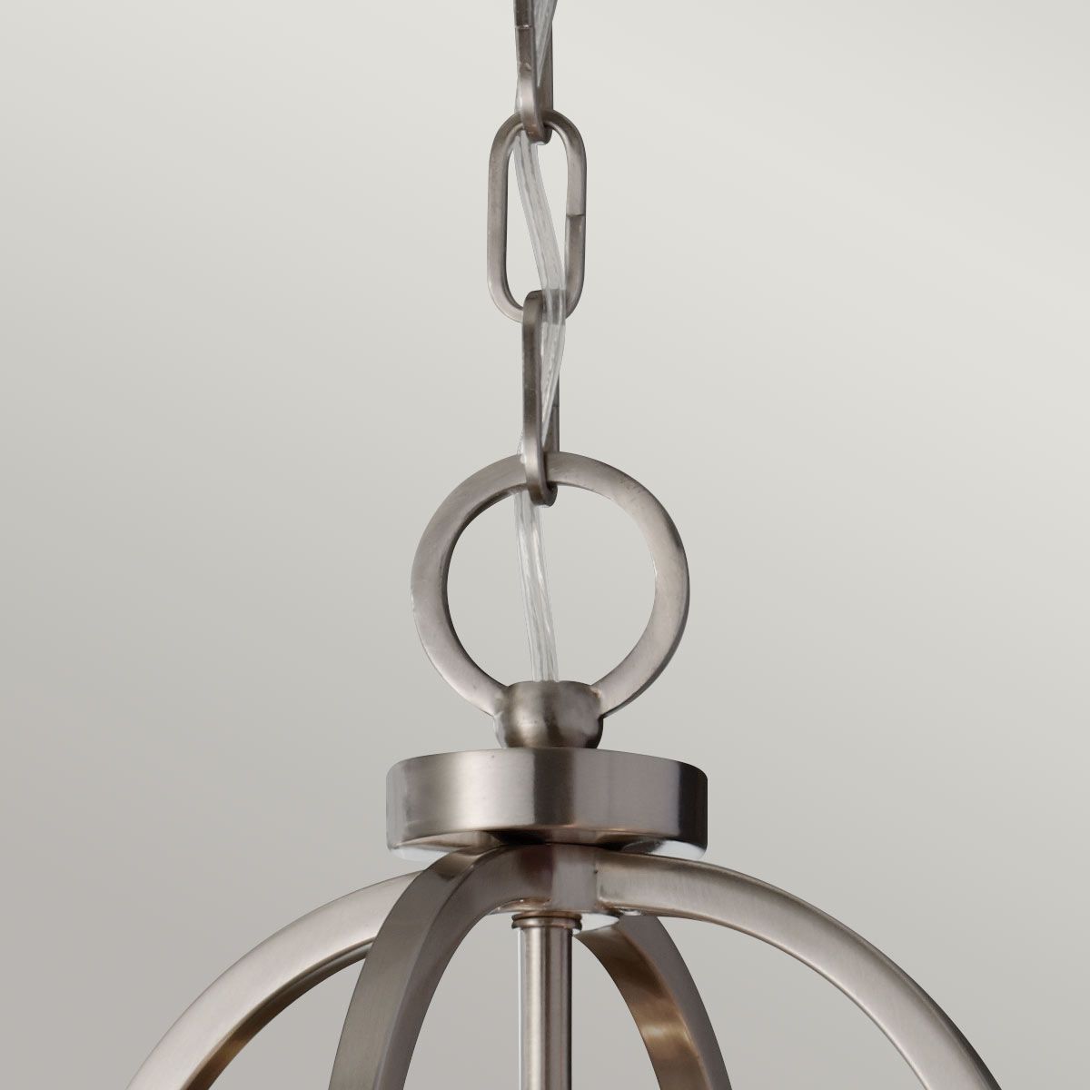 Zara 4 Light Chandelier Brushed Steel - FE-ZARA4