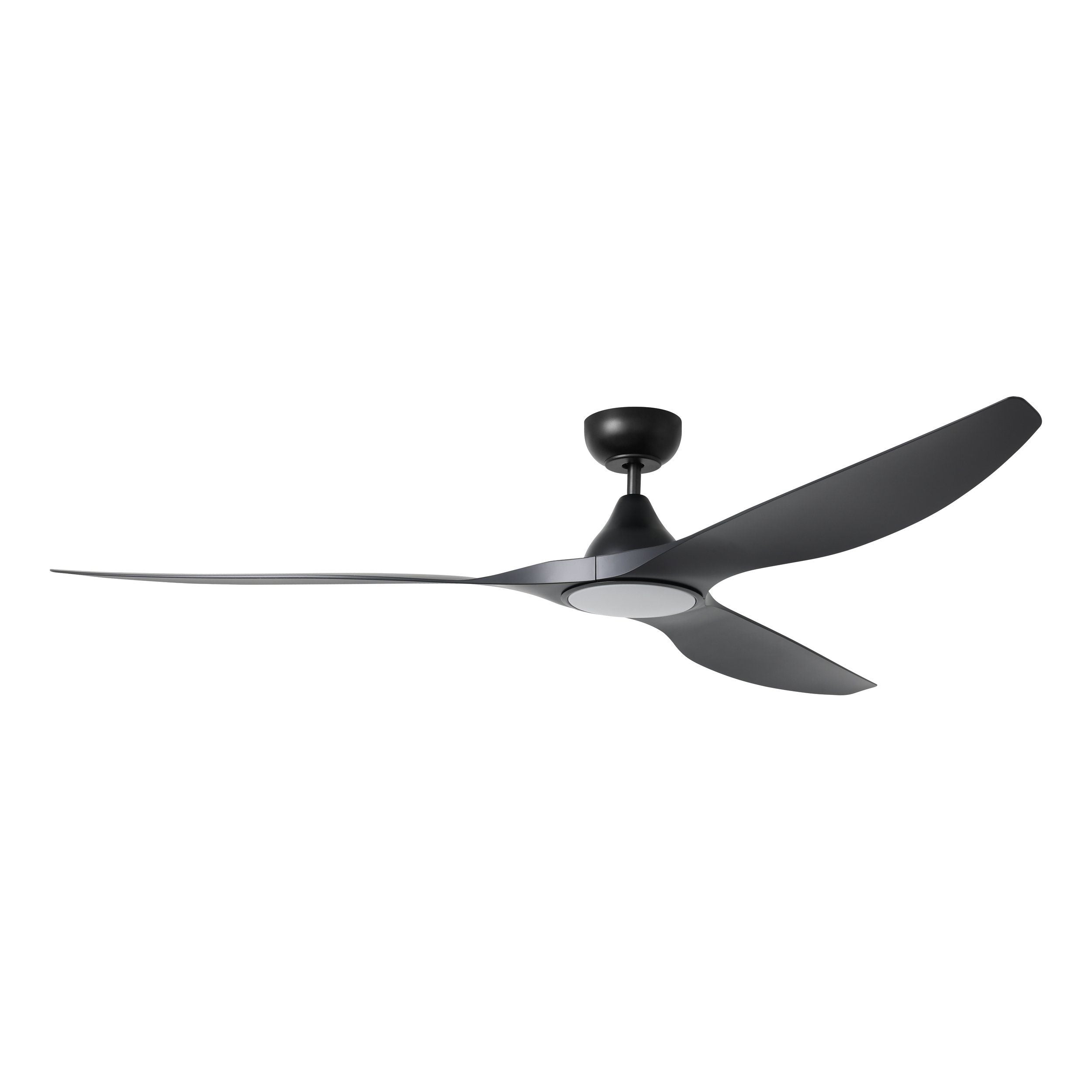 Surf DC Ceiling Fan 72" With LED Light Matte Black - 20789502